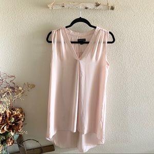 Adrienne Vittadini Pink Blush V-Neck Tunic